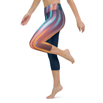 A Night Out Women's Yoga Capri Leggings - Trump Tees