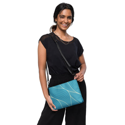 Abstract Blue Crossbody Bag - Trump Tees