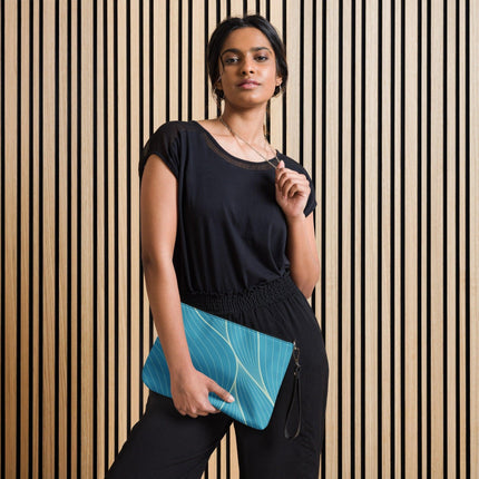 Abstract Blue Crossbody Bag - Trump Tees