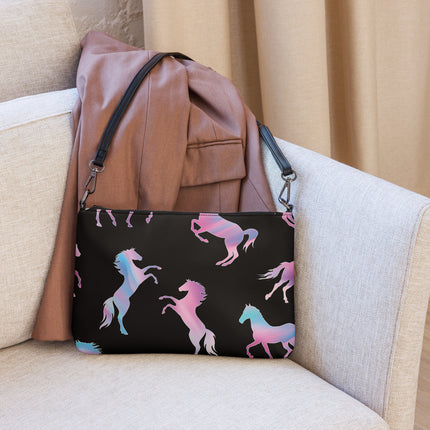 Pink Horse Crossbody Bag