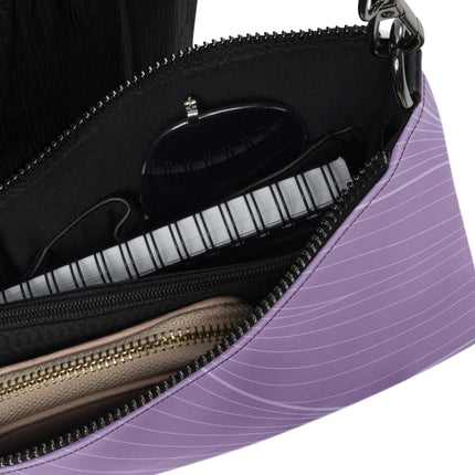 Abstract Purple Crossbody Bag