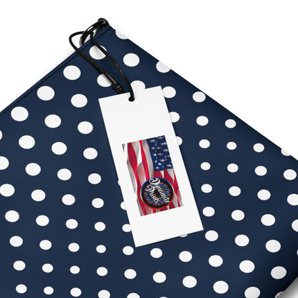Navy & White Dots Crossbody Bag