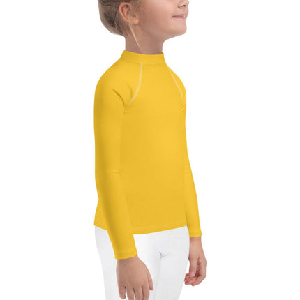 Yellow Kids Rash Guard