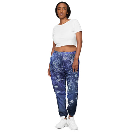 Snowflakes Unisex track pants