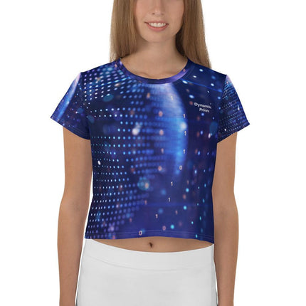 Blue Disco Crop Tee - Trump Tees