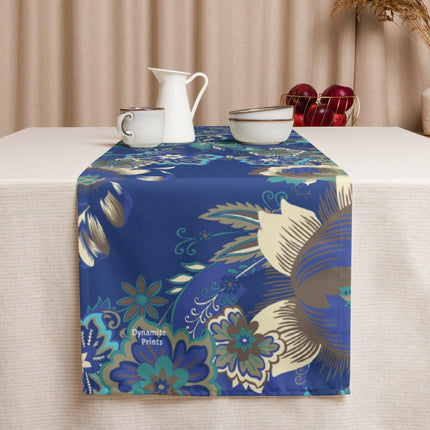 Blue Flowers Table Runner - Trump Tees