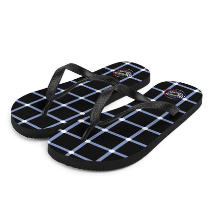 Blue Geometric Flip - Flops - Trump Tees