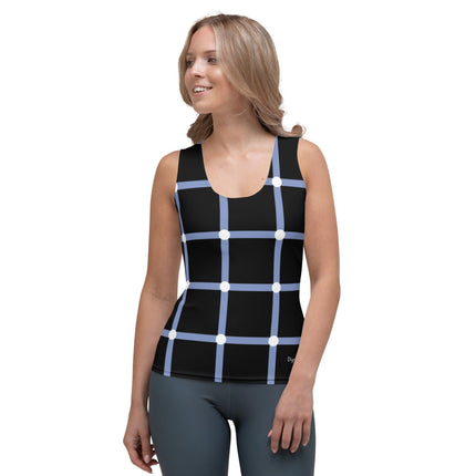 Blue Geometric Women's Tank Top - Trump Tees