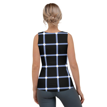 Blue Geometric Women's Tank Top - Trump Tees