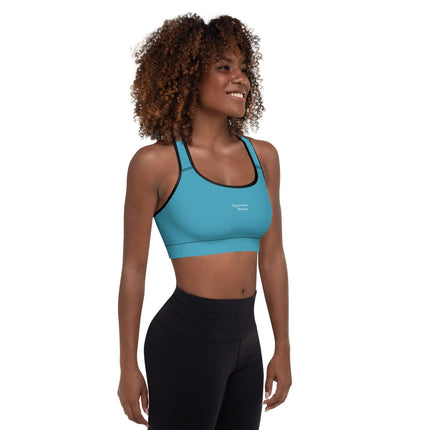 Blue Padded Sports Bra - Trump Tees