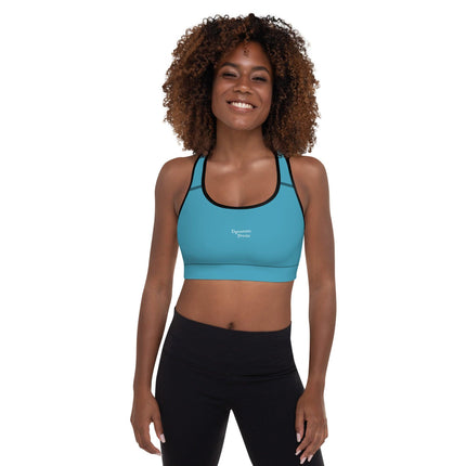 Blue Padded Sports Bra - Trump Tees