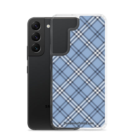 Blue Plaid Clear Case for Samsung® - Trump Tees