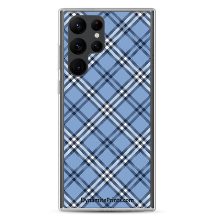 Blue Plaid Clear Case for Samsung® - Trump Tees