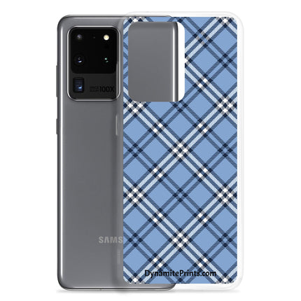 Blue Plaid Clear Case for Samsung® - Trump Tees