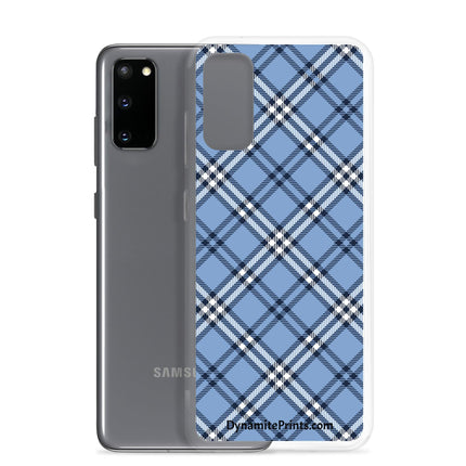 Blue Plaid Clear Case for Samsung® - Trump Tees