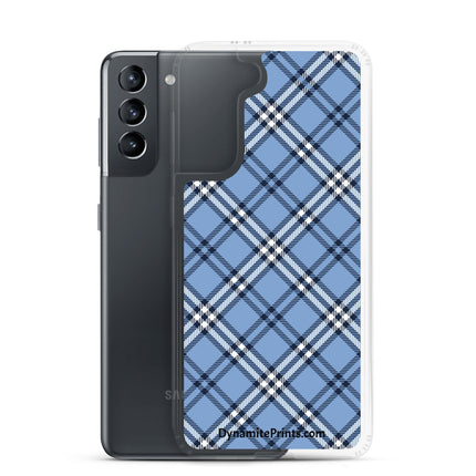 Blue Plaid Clear Case for Samsung® - Trump Tees