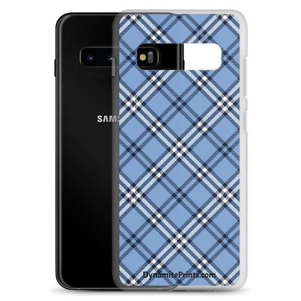 Blue Plaid Clear Case for Samsung® - Trump Tees