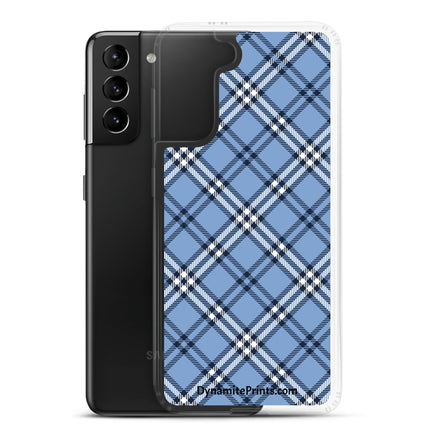 Blue Plaid Clear Case for Samsung® - Trump Tees