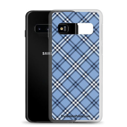 Blue Plaid Clear Case for Samsung® - Trump Tees