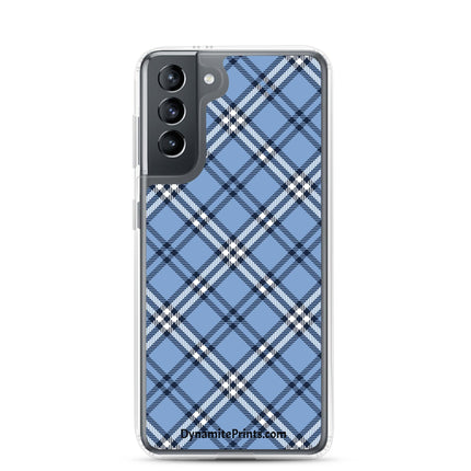 Blue Plaid Clear Case for Samsung® - Trump Tees