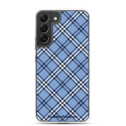 Blue Plaid Clear Case for Samsung® - Trump Tees