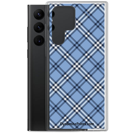 Blue Plaid Clear Case for Samsung® - Trump Tees