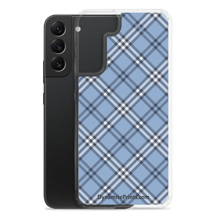 Blue Plaid Clear Case for Samsung® - Trump Tees