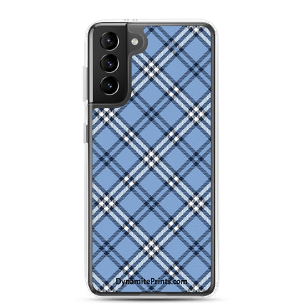 Blue Plaid Clear Case for Samsung® - Trump Tees