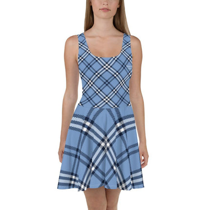 Blue Plaid Dress - Trump Tees