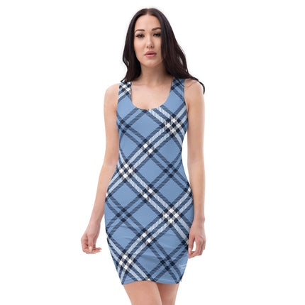 Blue Plaid Dress - Trump Tees