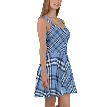 Blue Plaid Dress - Trump Tees