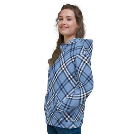 Blue Plaid Unisex Hoodie - Trump Tees