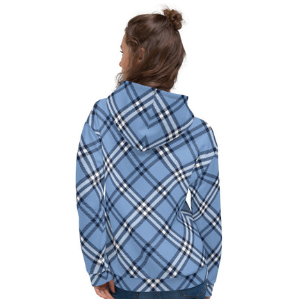 Blue Plaid Unisex Hoodie - Trump Tees