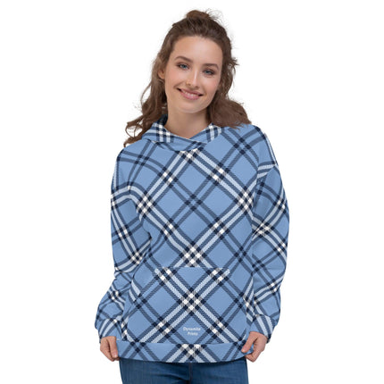 Blue Plaid Unisex Hoodie - Trump Tees