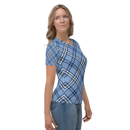 Blue Plaid Women's shirt - Trump Tees