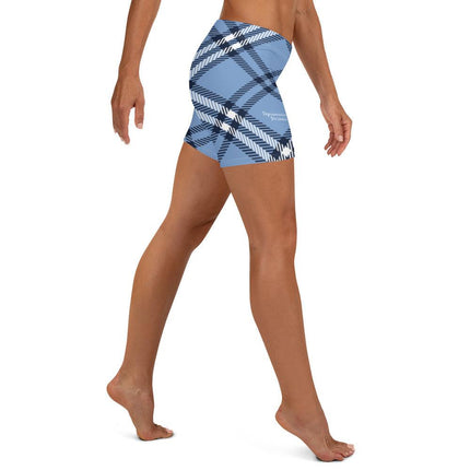 Blue Plaid Women's Shorts - Trump Tees