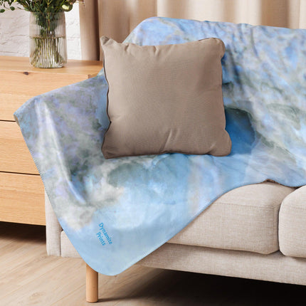 Blue Quartz Sherpa Blanket - Trump Tees