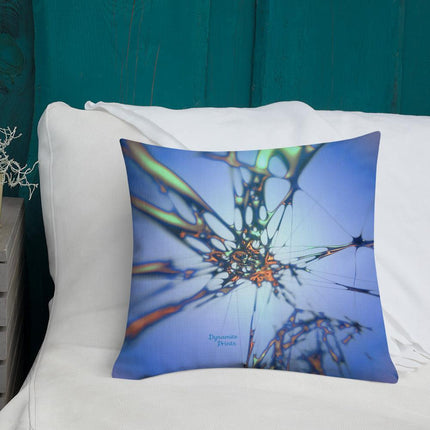 Blue Splatter Premium Pillow - Trump Tees