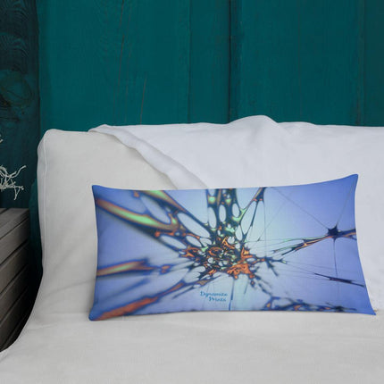 Blue Splatter Premium Pillow - Trump Tees