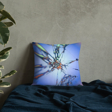 Blue Splatter Premium Pillow - Trump Tees