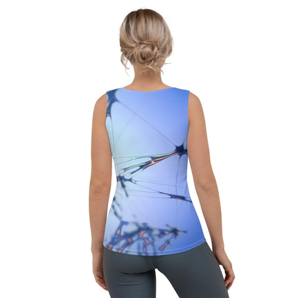 Blue Splatter Tank Top - Trump Tees