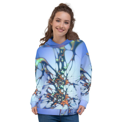 Blue Splatter Unisex Hoodie - Trump Tees