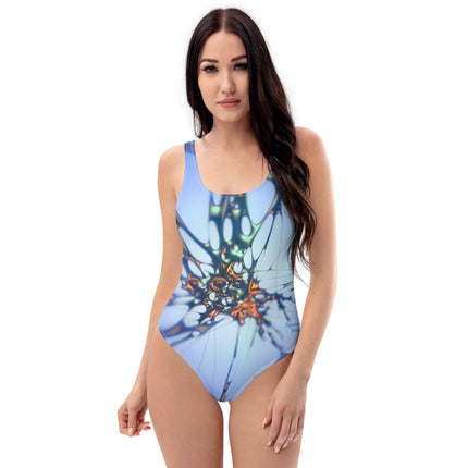 Blue Splatter Women's One - Piece Swimsuit - Trump Tees