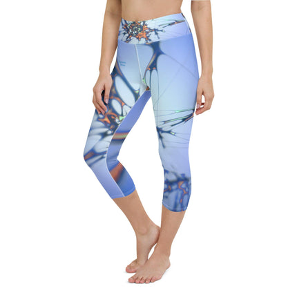 Blue Splatter Women's Yoga Capri Leggings - Trump Tees