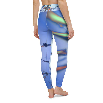 Blue Splatter Women's Yoga Leggings - Trump Tees