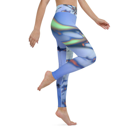 Blue Splatter Women's Yoga Leggings - Trump Tees