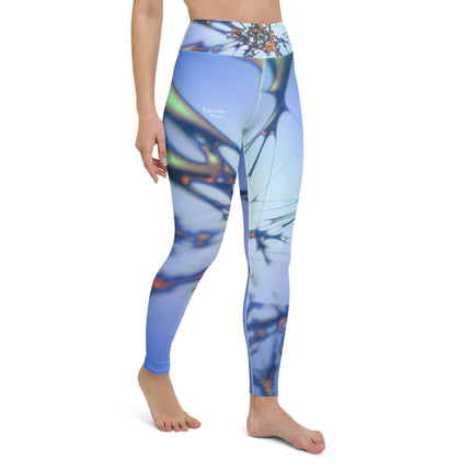 Blue Splatter Women's Yoga Leggings - Trump Tees