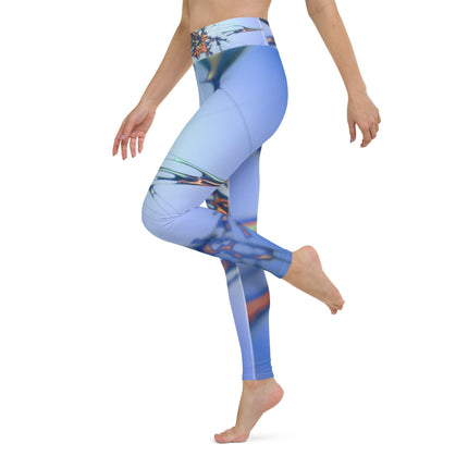 Blue Splatter Women's Yoga Leggings - Trump Tees