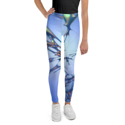 Blue Splatter Youth Leggings - Trump Tees