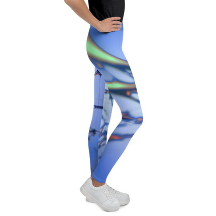 Blue Splatter Youth Leggings - Trump Tees